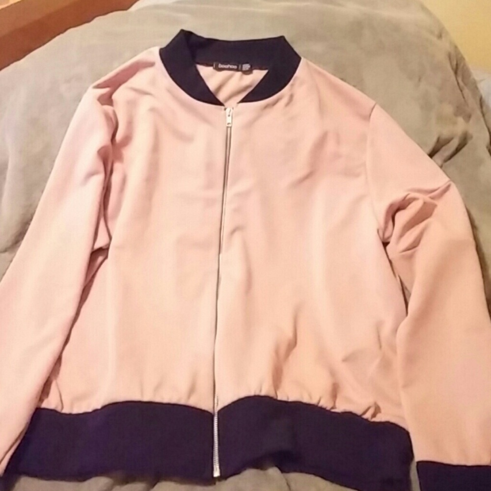 Zip front bomber jacket